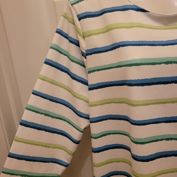 Peck & peck unique stripe colorful top - Picture 4 of 5